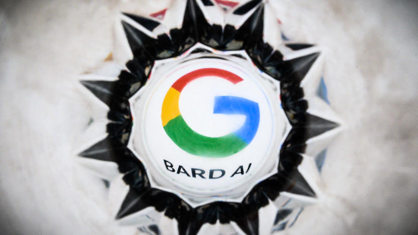 This photograph taken in Toulouse, southwestern France, on July 18, 2023 shows a screen displaying the logo of Bard AI, a conversational artificial intelligence software application developed by Google. (Photo by Lionel BONAVENTURE / AFP) (Photo by LIONEL BONAVENTURE/AFP via Getty Images)