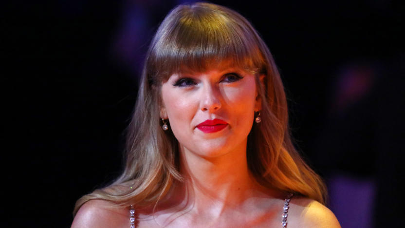 LONDON, ENGLAND - MAY 11: Taylor Swift, winner of the Global icon Award, is seen during The BRIT Awards 2021 at The O2 Arena on May 11, 2021 in London, England. (Photo by JMEnternational/JMEnternational for BRIT Awards/Getty Images)