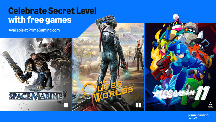 Promo image for Prime Gaming freebies in support of Secret Level series debut