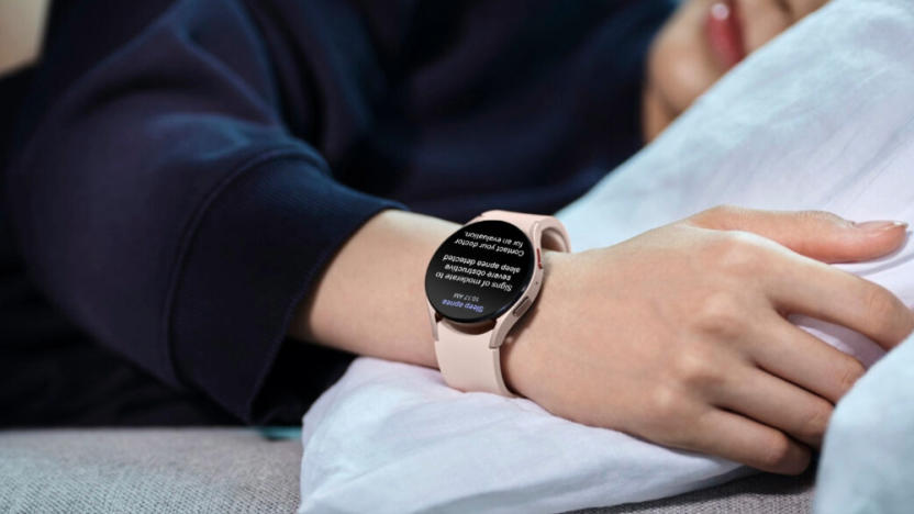 Sleep apnea detection feature oin a Samsung Galaxy Watch.