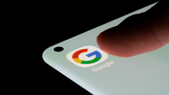 Google app is seen on a smartphone in this illustration taken, July 13, 2021. REUTERS/Dado Ruvic/Illustration