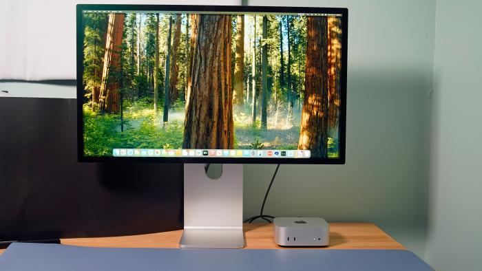 Apple Mac mini (2024) alongside a Studio Display