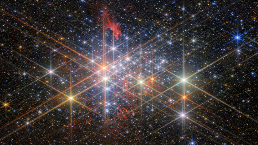 A cluster of bright stars.