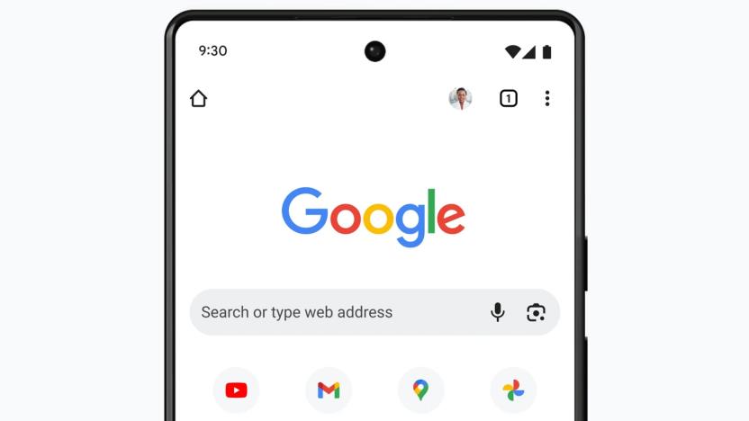 Google Search in the Chrome app open on a pixel phone