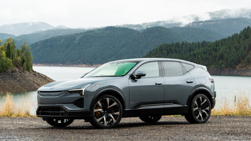 The Polestar 3 has an aggressive exterior, from the cheeky wing on the hood to the pronounced fenders at the rear.