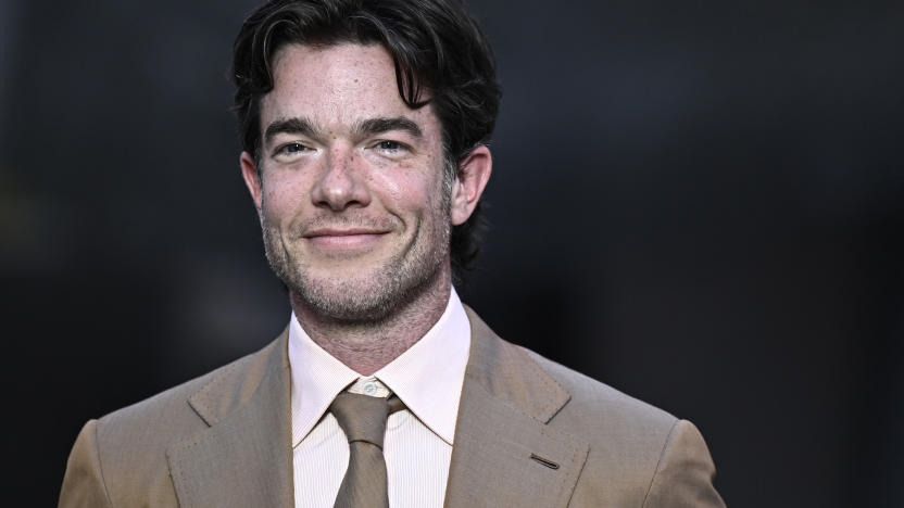 US stand up comedian John Mulaney poses on the red carpet as he arrives for 'The Prelude to the Olympics' at The Fondation Louis Vuitton in Paris on July 25, 2024, ahead of the 2024 Paris Olympics. (Photo by JULIEN DE ROSA / AFP) (Photo by JULIEN DE ROSA/AFP via Getty Images)