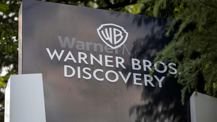 FILE PHOTO: The exterior of the Warner Bros. Discovery Atlanta campus is pictured in Atlanta, Georgia, U.S. May 2, 2023. REUTERS/Alyssa Pointer/File Photo